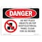 Signmission OSHA Danger Sign, Do Not Place Objects On Top, 10in X 7in Rigid Plastic, 7" W, 10" L, Landscape OS-DS-P-710-L-2211 - alternate 1